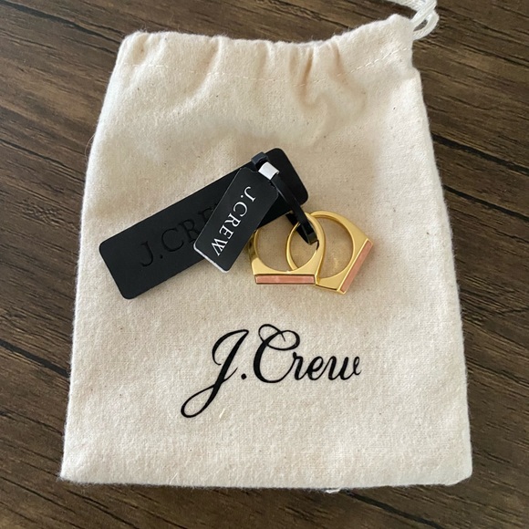 J. Crew Semiprecious Stone Triangle-Prism Ring Set - Picture 3 of 10